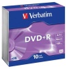 Диск DVD+R 4.7Gb Verbatim 16x Slim