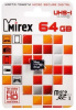 Карта памяти microSD  64GB Mirex XC (Class10) UHS-I