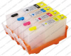 Комплект перезаправляемых картриджей HP Deskjet Ink Advantage 3525/ 4615/ 4620/ 4625/ 5525/ 6525 Re-HP655/ЧИП
