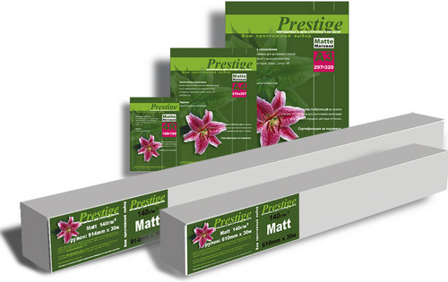 Бумага Prestige  10х15 A6 Матовая 230гр. 100л. (4R 102х152мм) Бумага Prestige  10х15 A6 Матовая 230гр. 100л. (4R 102х152мм)