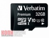 Карта памяти microSD  32Gb Verbatim HC (Class 10) UHS1 без адаптера